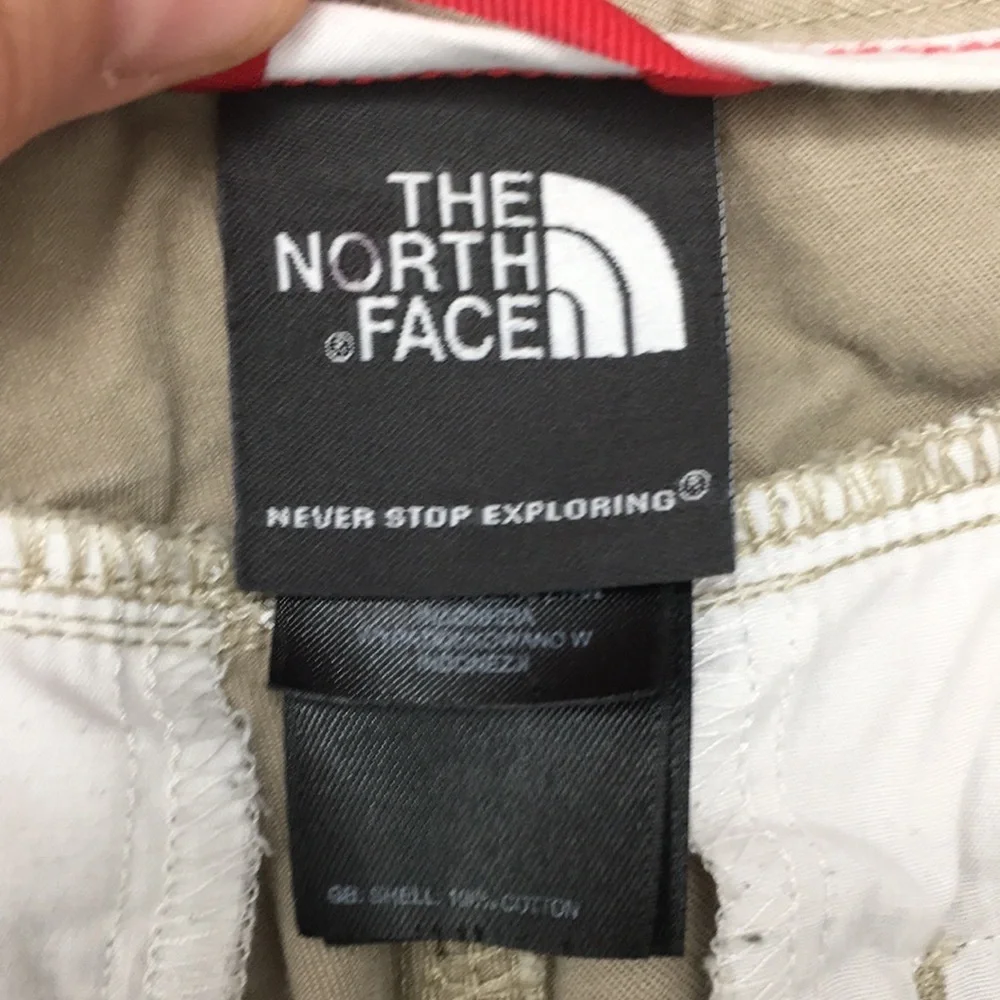 The North Face Tan Chino‎ Shorts Mens Medium Flat Front 100% Cotton